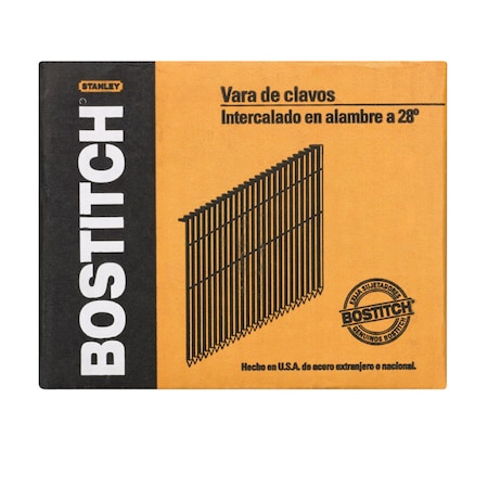 Bostitch Collated Framing Nail, Steel, Thickcoat Finish, 28 Degrees S12DGAL-FH